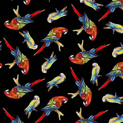 Rainforest Tossed Parrots