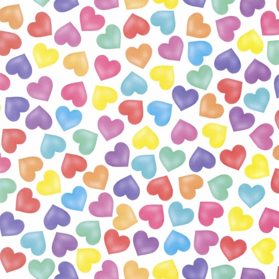 Hearts Quilt Backing