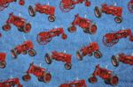 Old red tractors