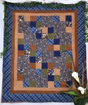 Brown & Blue Flannel Quilt