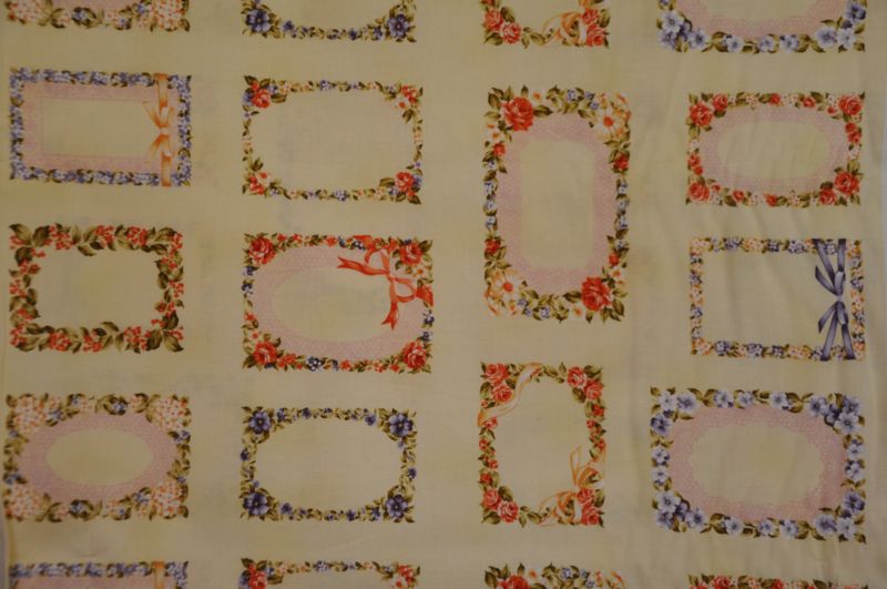 Floral Vignettes Traditional Quilt Labels panel